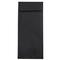 JAM Paper 4" x 9.5" Black Linen Policy Business Premium Envelopes